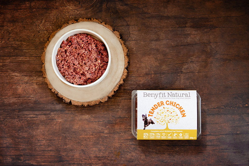 Tender Chicken Complete Adult Raw Working Dog Food