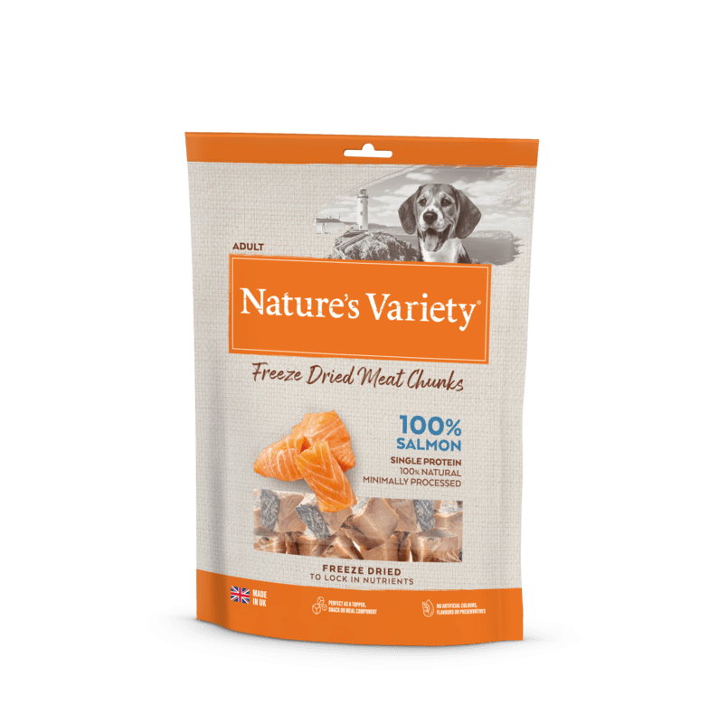 Nature's Variety 100% Salmon Chunks Freeze-Dried Natures Menu