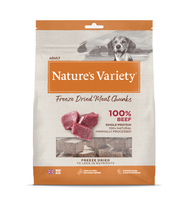 Nature's Variety 100% Beef Chunks Freeze-Dried Natures Menu